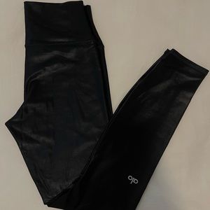 ALO Airbrush Glossy Leggings - BLK